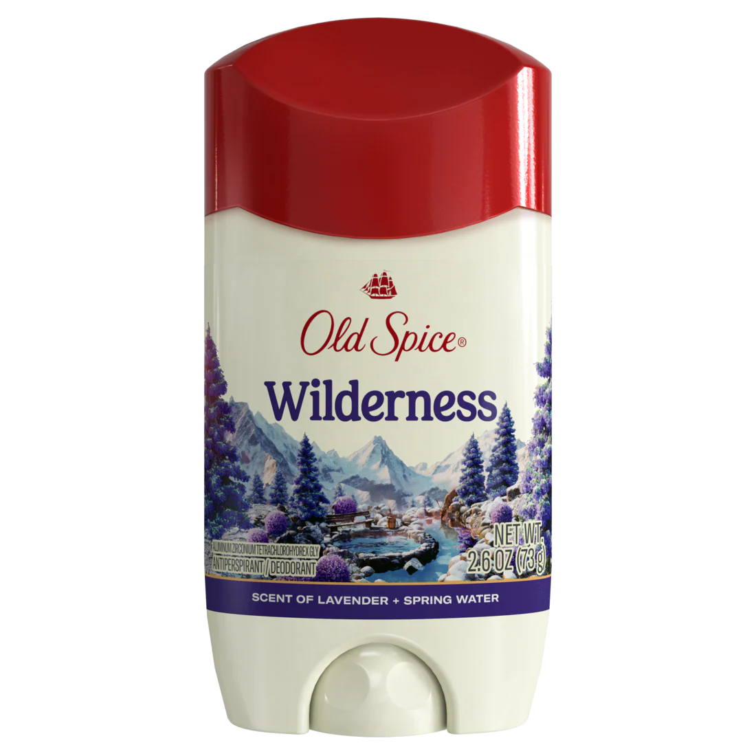 Old Spice Men's Antiperspirant & Deodorant Wilderness With Lavender 24/7 Sweat Protection - 2.6oz/12pk