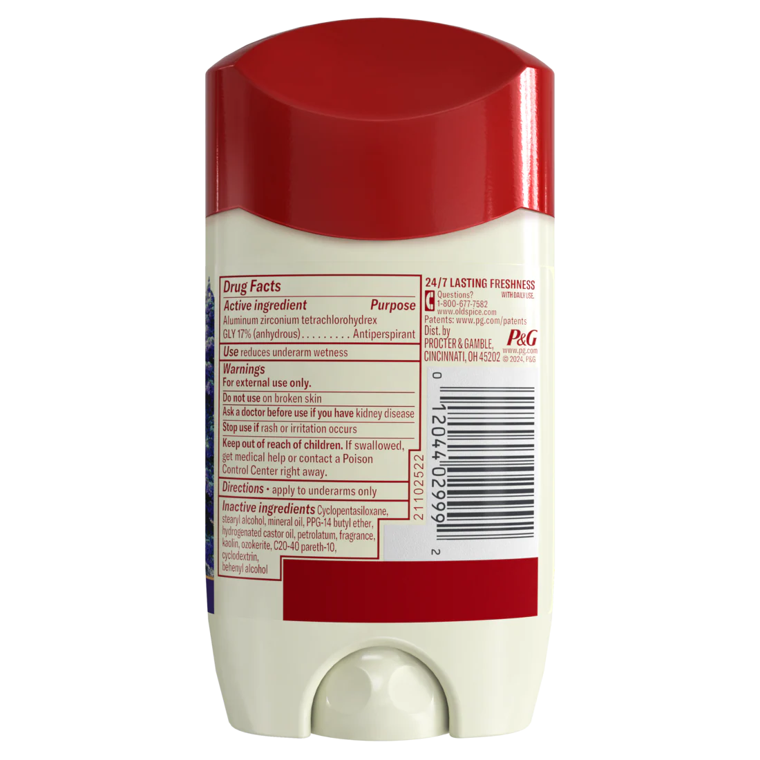 Old Spice Men's Antiperspirant & Deodorant Wilderness With Lavender 24/7 Sweat Protection - 2.6oz/12pk - Image 2