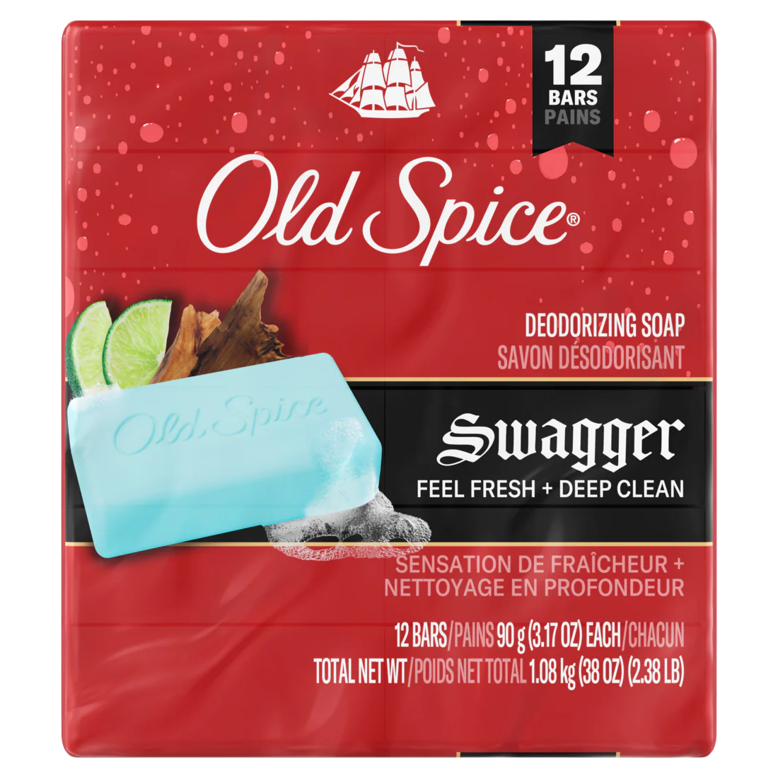 Old Spice Men's Bar Soap Swagger - (12x3.17)oz/4pk - Image 2