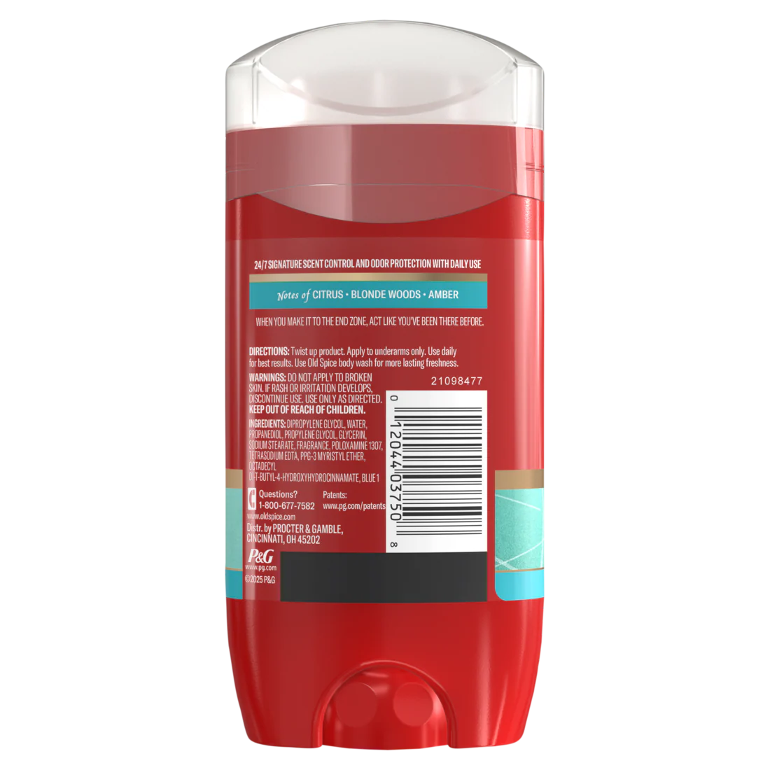 Old Spice Red Collection Deodorant For Men Pure Sport Scent Aluminum Free Long-Lasting Fragrance - 3oz/12pk - Image 2