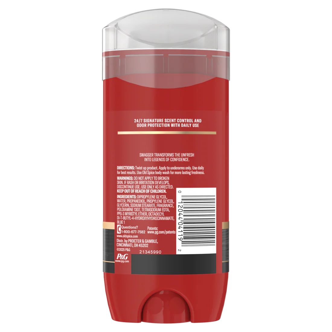 Old Spice Red Collection Deodorant For Men Swagger Scent Aluminum Free Long-Lasting Fragrance - 3.8oz/12pk - Image 2