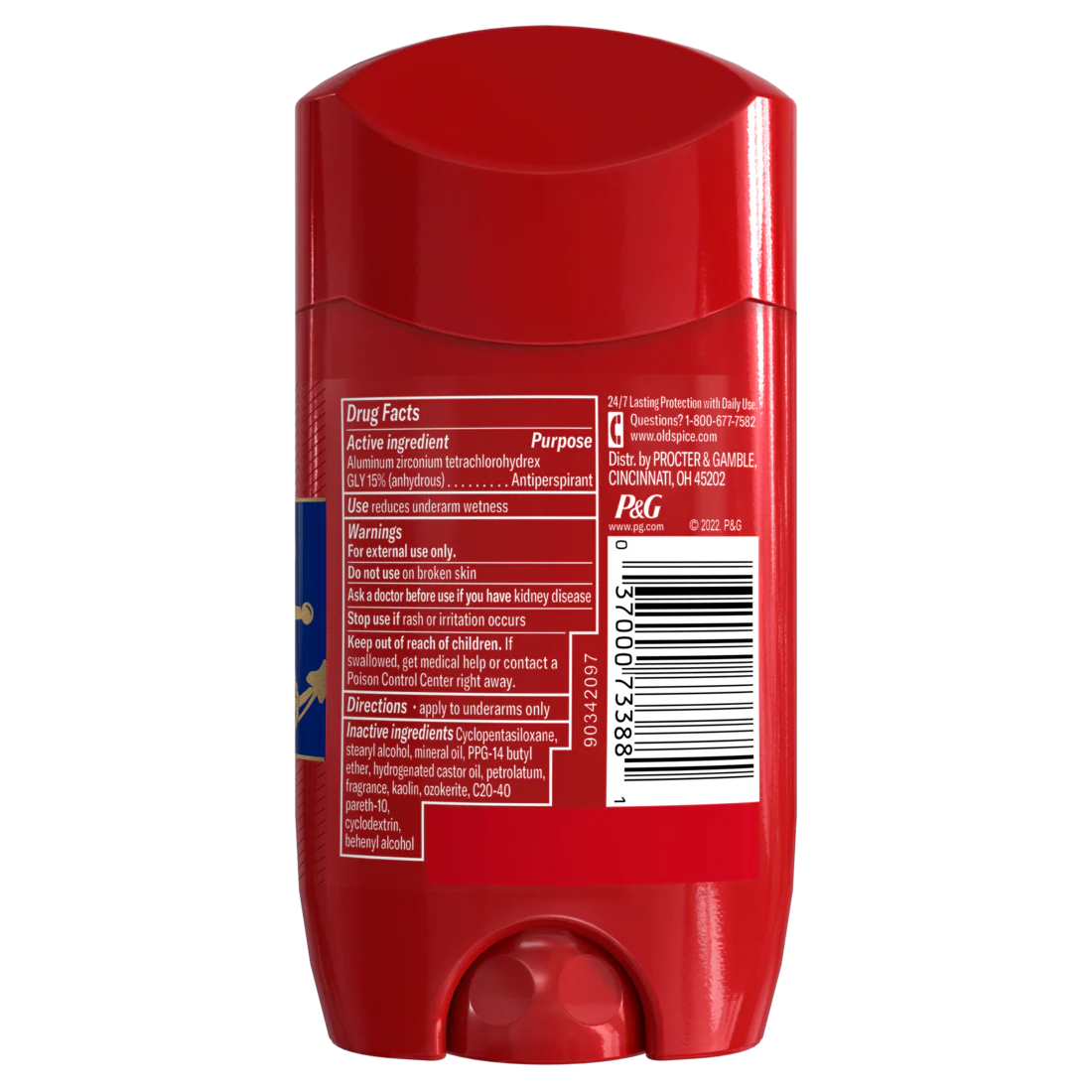 Old Spice Captain Scent Of Bergamot Anti-Perspirant And Deodorant For Men - 2.6oz/12pk - Image 2