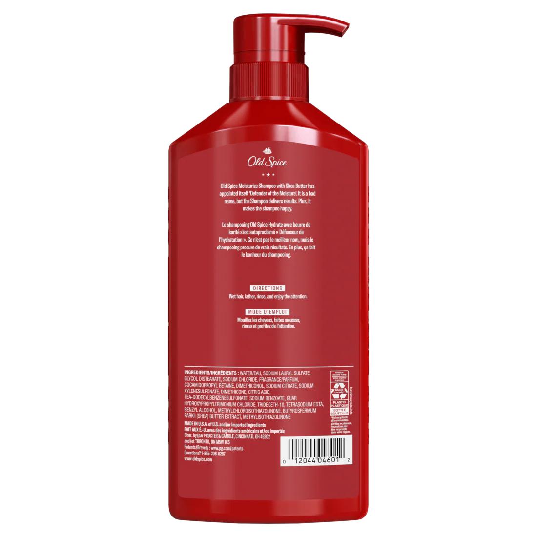 Old Spice Moisturize Shampoo For Men With Shea Butter Healthier Fuller More Moisturized Looking Hair - 21.9oz/4pk - Image 2
