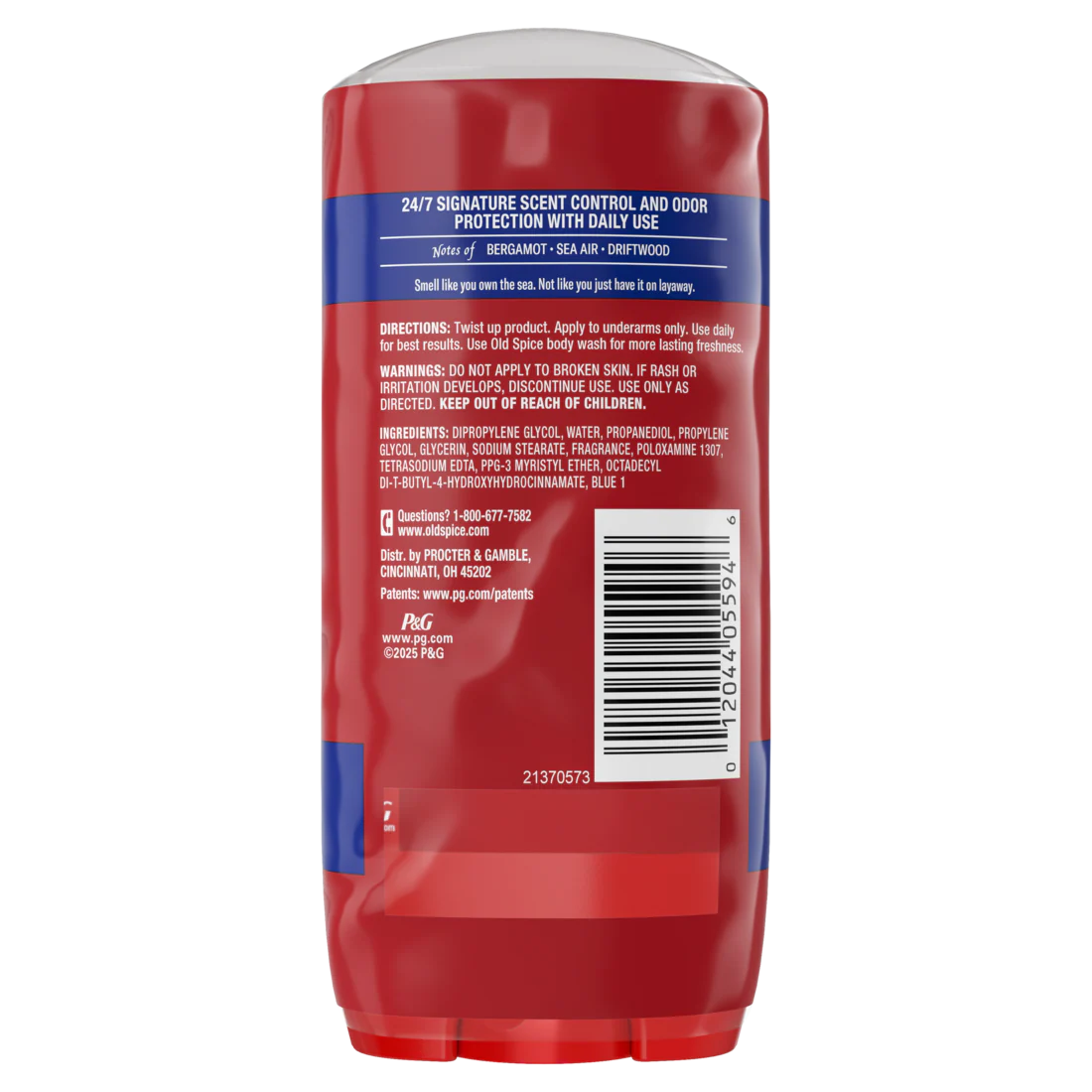 Old Spice Red Collection Deodorant For Men Captain Scent Aluminum Free Long-Lasting Fragrance - (2x3.0)oz/6pk - Image 2