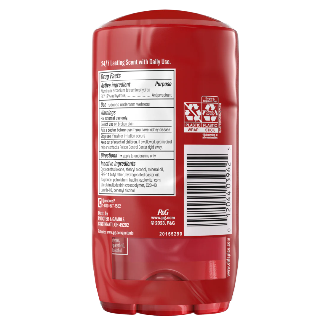 Old Spice Antiperspirant And Deodorant For Men Invisible Solid Swagger Scent Twin Pack - (2x2.6)oz/6pk - Image 2