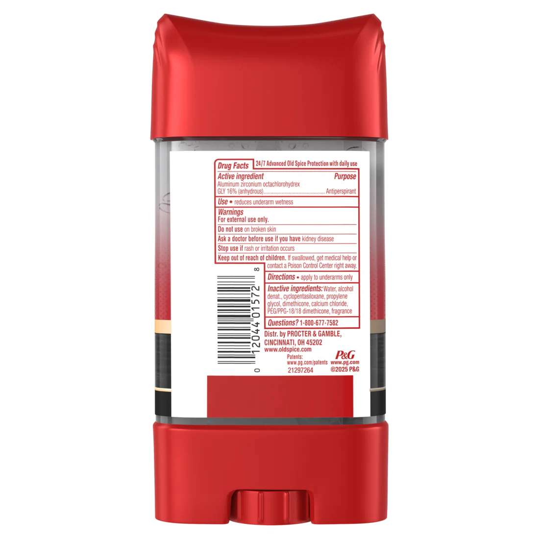 Old Spice Red Collection Deodorant For Men Swagger Scent Antiperspirant Lasting Protection - 3.8oz/12pk - Image 2