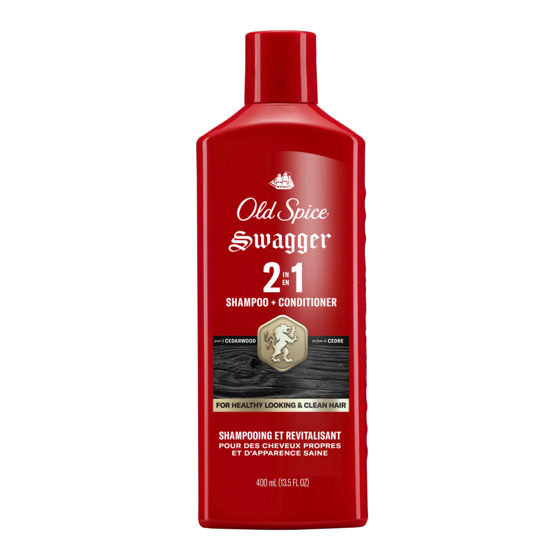 Old Spice Swagger 2-in-1 Shampoo & Conditioner For Men Healthier Fuller More Moisturized Looking Hair - 13.5oz/6pk