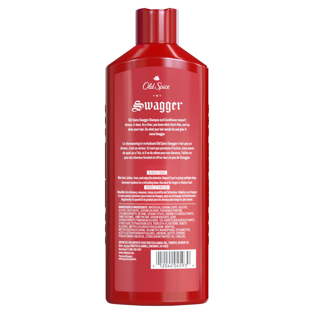 Old Spice Swagger 2-in-1 Shampoo & Conditioner For Men Healthier Fuller More Moisturized Looking Hair - 13.5oz/6pk - Image 2