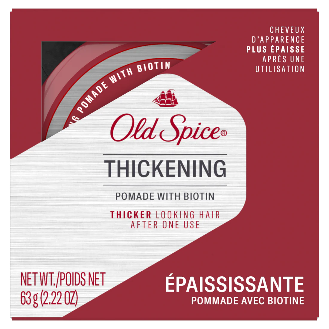 Old Spice Thickening Men'S Pomade With Biotin - 2.22oz/12pk