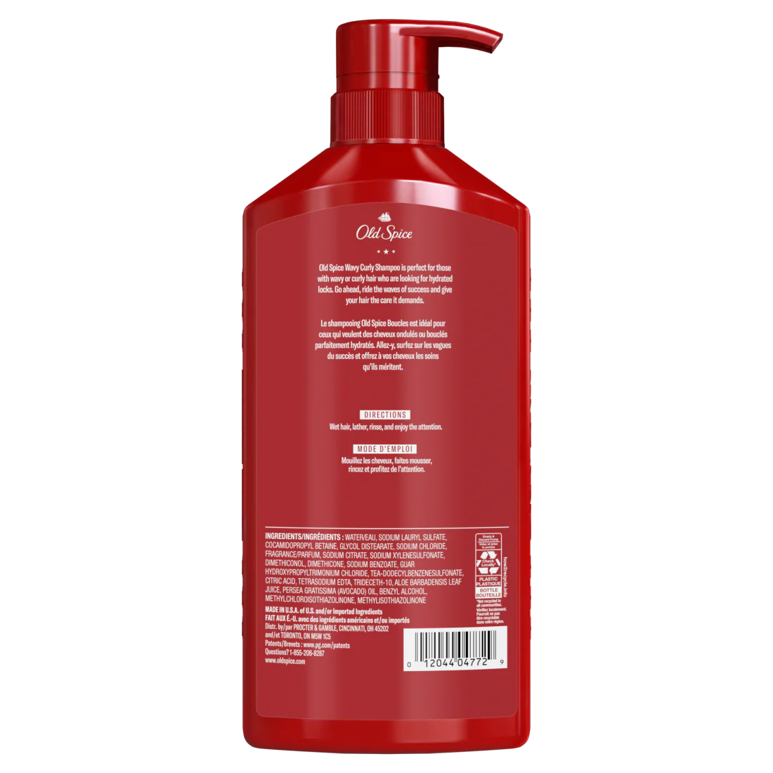 Old Spice Wavy Curly Shampoo For Men Healthier Fuller More Moisturized Looking Hair Tangle-Free Formula - 21.9oz/4pk - Image 2