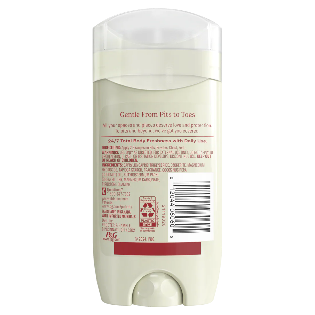 Old Spice Whole Body Deodorant Stick Aluminum Free Total Body Deodorant Fiji Scent 24/7 Freshness From Pits To Toes And Down Below Dermatologist Tested - 3oz/12pk - Image 2
