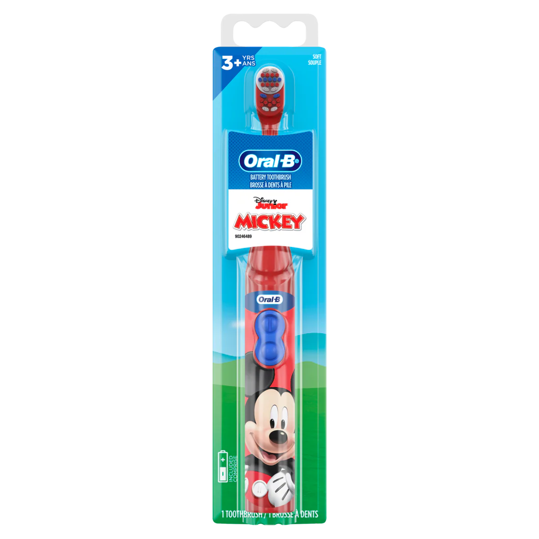 Oral-B Kid's Battery Toothbrush featuring Disney's Mickey Mouse Soft Bristles - 1ct/24pk