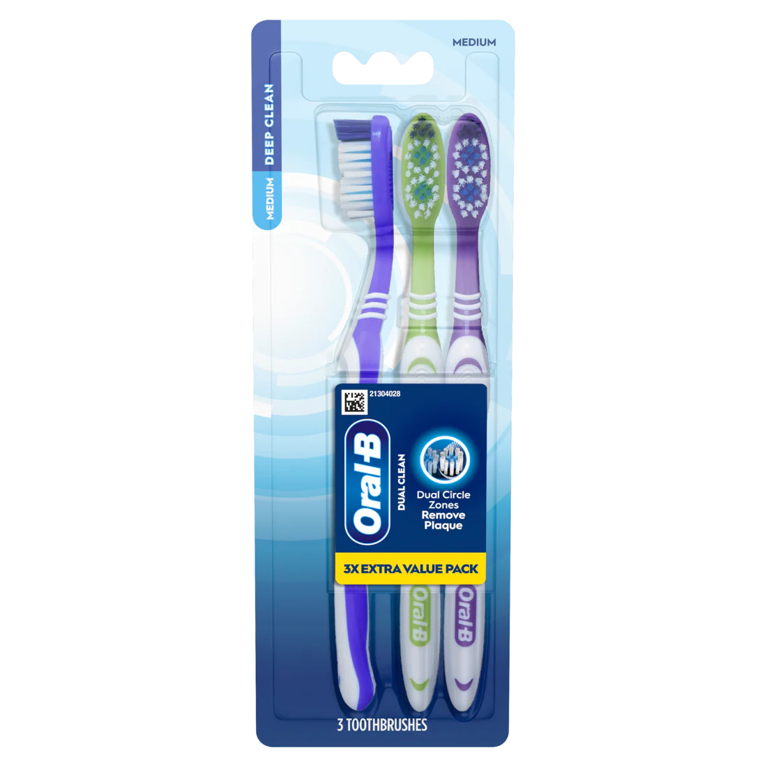 Oral-B Toothbrush Dual Clean Medium - 3ct/36pk
