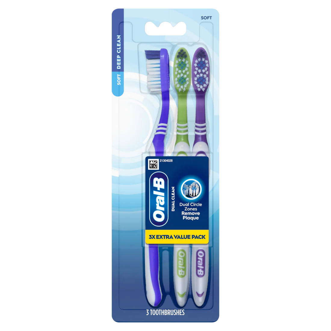 Oral-B Toothbrush Dual Clean Soft - 3ct/36pk