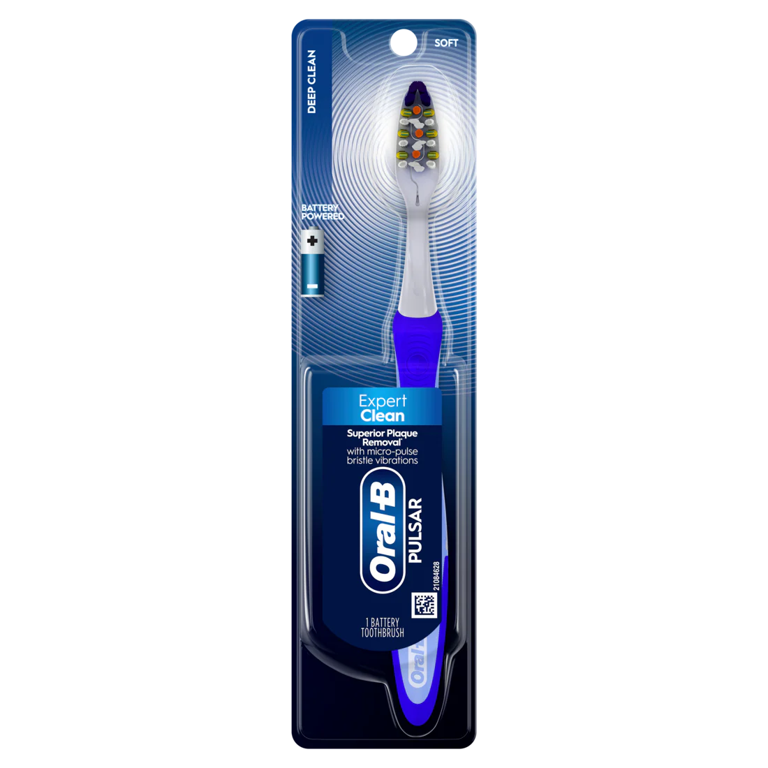 Oral-B Vibrating Expert Clean Pulsar Toothbrush Vibrating Battery Toothbrush Soft - 1ct/48pk