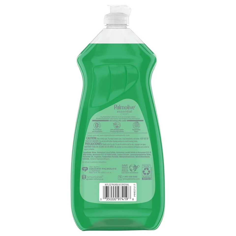Palmolive Essential Clean Dish Liquid Soap Original - 40oz/6pk - Image 2