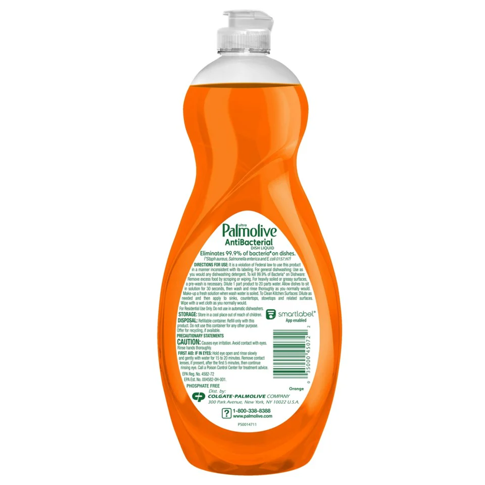 Palmolive Ultra Dish Liquid Soap Antibacterial Orange - 32.5oz/9pk - Image 2