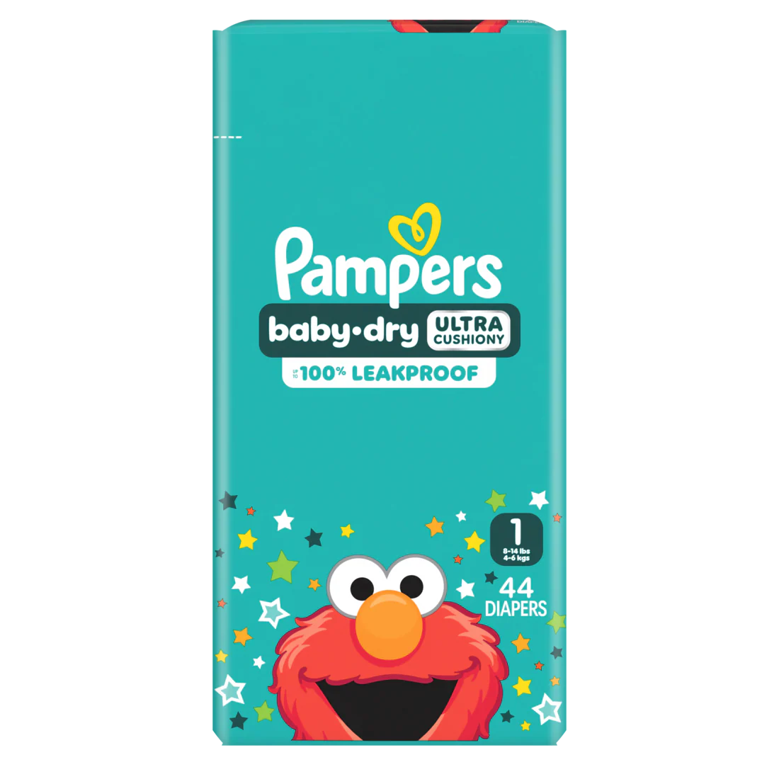 Pampers Baby Dry Diapers Size 1 (8-14 Lbs) Up To 100% Leakproof Disposable Diaper - 44ct/2pk
