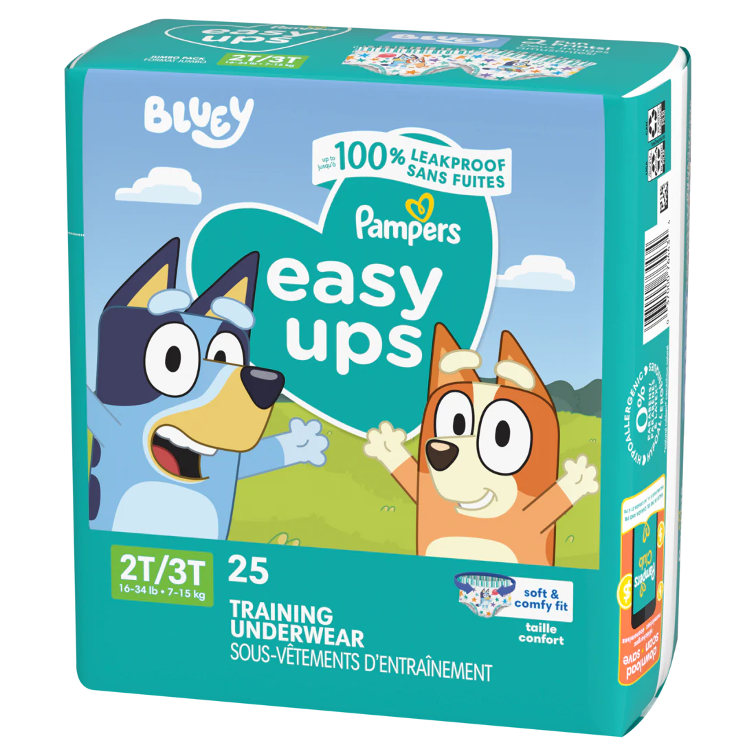 Pampers Easy Ups Training Underwear Boys Size 4 2T-3T - 25ct/4pk - Image 2