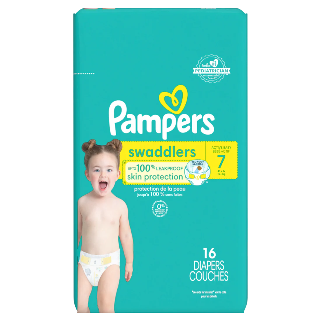 Pampers Swaddlers Baby Diapers Size 7 - 16ct/4pk