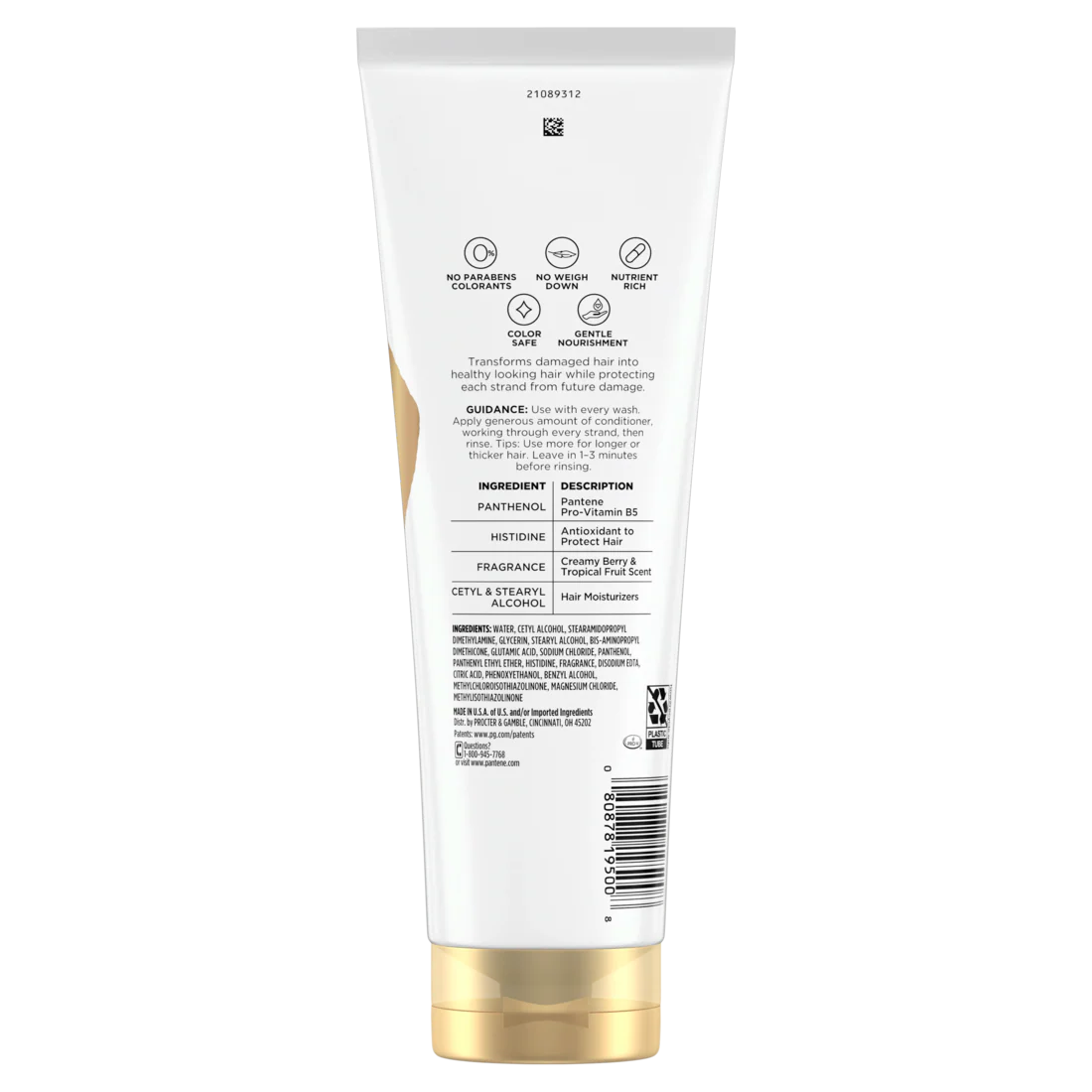 Pantene Repair & Protect 2X Breakage Protection Conditioner - 10.4oz/12pk - Image 2