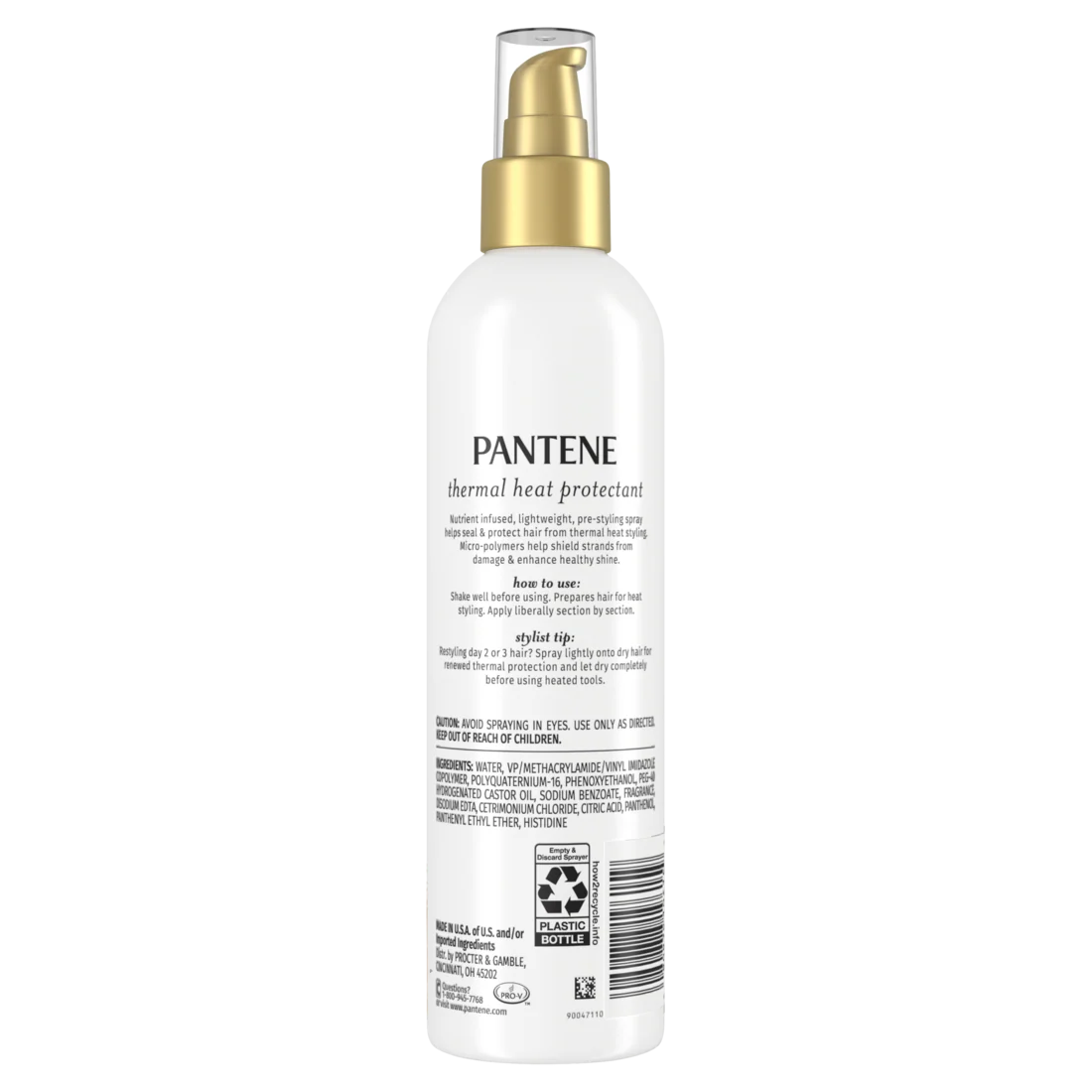 Pantene Heat Primer Thermal Heat Protectant Helps Shield Strands From Damage And Protects Up To 450 Degrees 7.2oz/12pk - Image 2