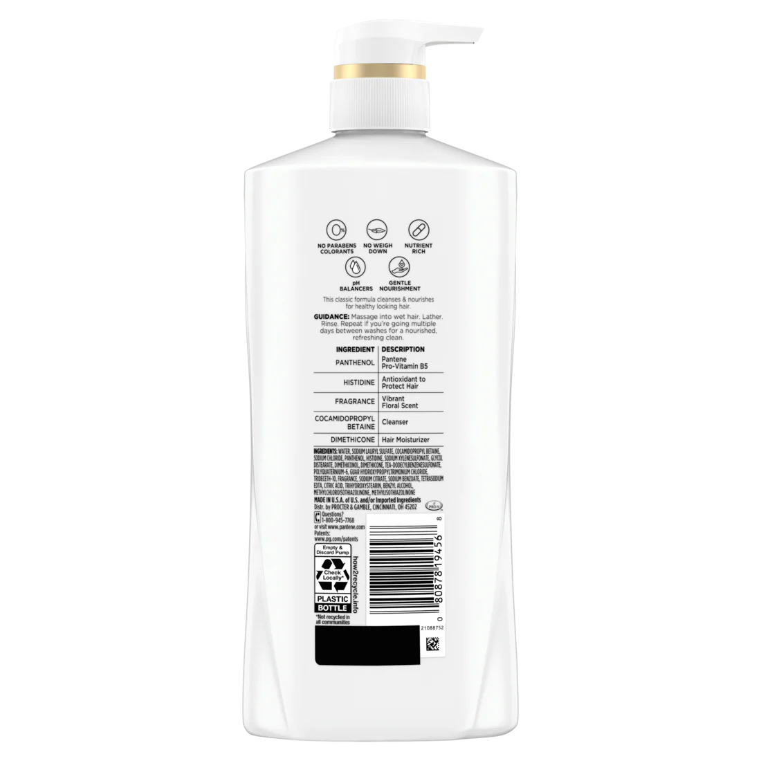 Pantene Classic Clean 2-in-1 Shampoo & Conditioner - 23.6oz/4pk - Image 2