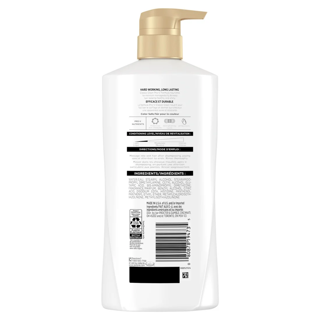 Pantene Classic Clean 72 HR Nourishment Conditioner - 16oz/4pk - Image 2