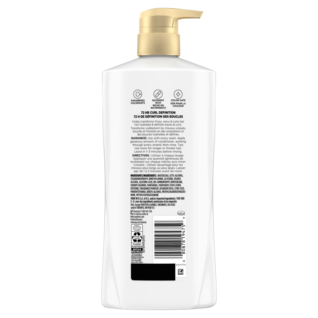 Pantene Curl Perfection 72 HR Curl Definition Conditioner - 16oz/4pk - Image 2