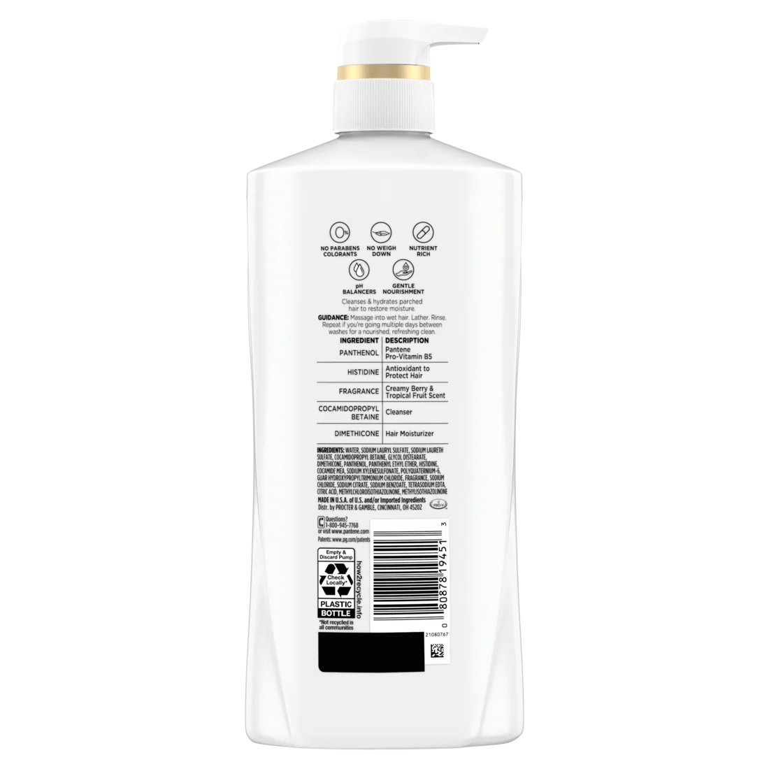 Pantene Daily Moisture Renewal 2-in-1 Shampoo & Conditioner - 23.6oz/4pk - Image 2