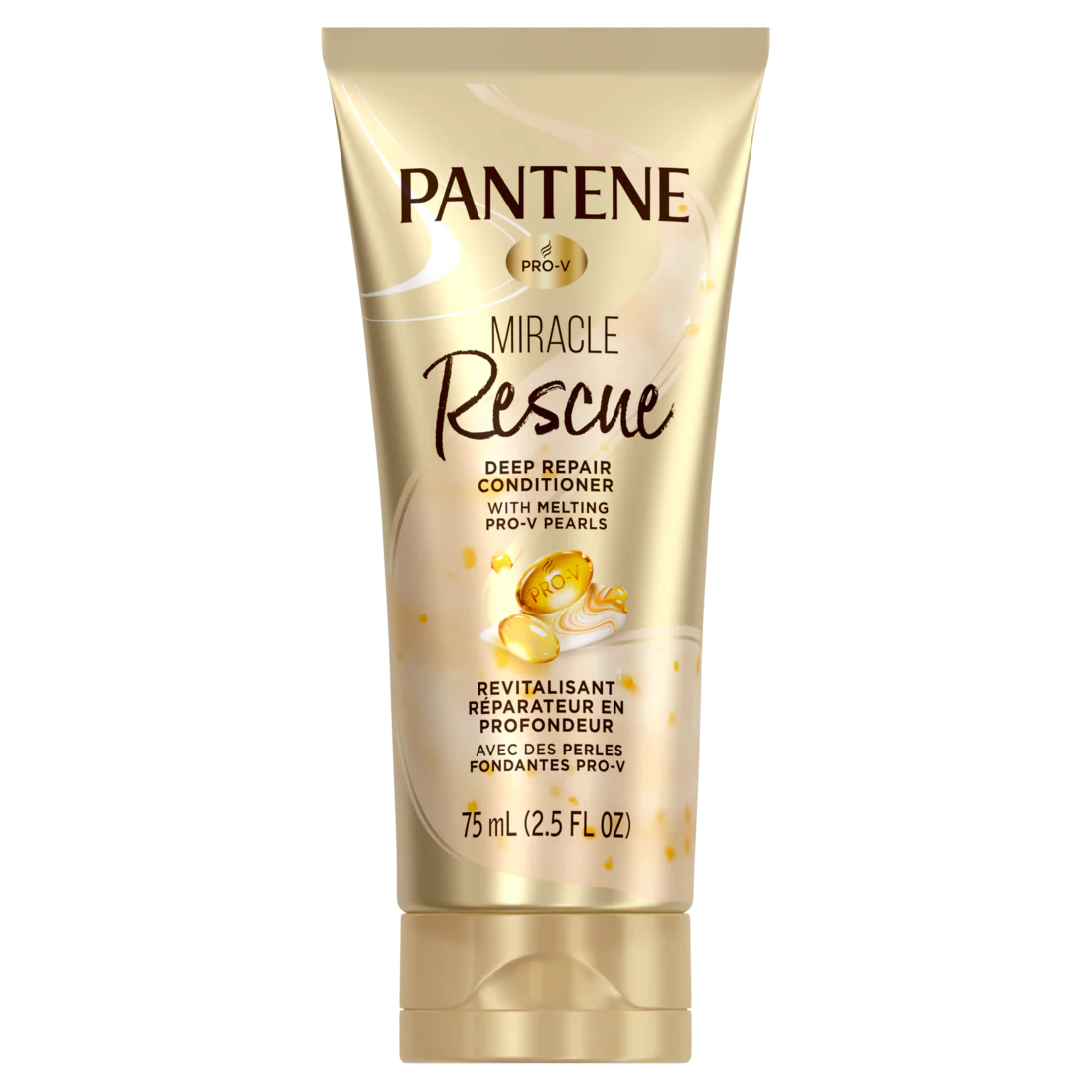 Pantene Pro-V Miracle Rescue Deep Repair Conditioner With Melting Pro-V Pearls Transforms Hair Softens Repairs From The Inside Travel Size - 2.5oz/24pk