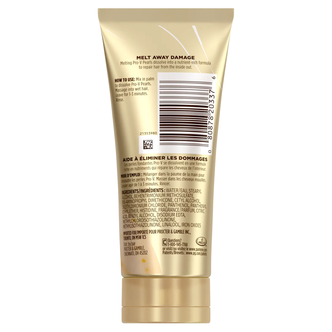 Pantene Pro-V Miracle Rescue Deep Repair Conditioner With Melting Pro-V Pearls Transforms Hair Softens Repairs From The Inside Travel Size - 2.5oz/24pk - Image 2