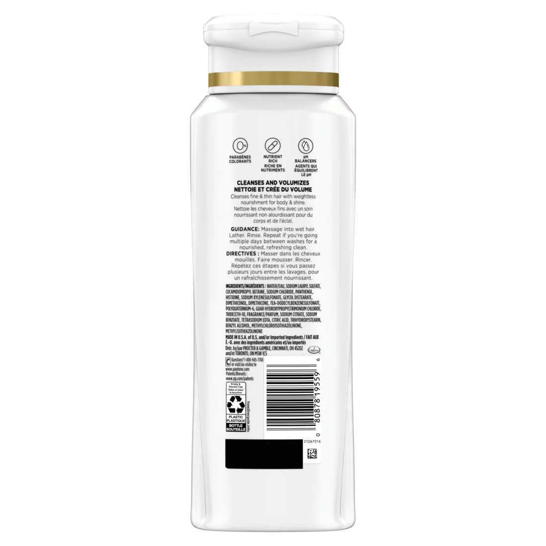 Pantene Sheer Volume 2-in-1 Shampoo & Conditioner - 12oz/6pk - Image 2