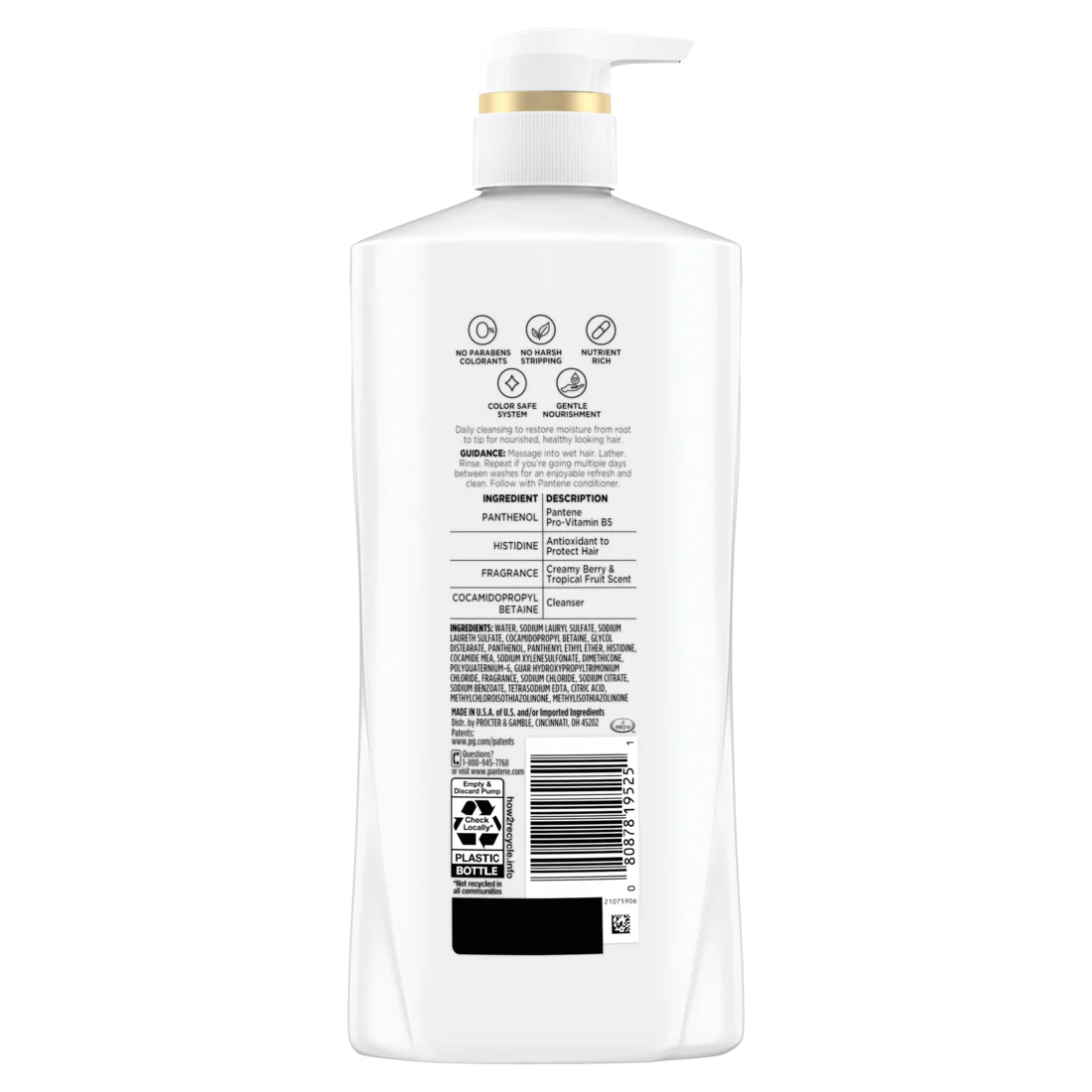 Pantene Daily Moisture Renewal 72 HR Lush Moisture Shampoo - 27.7oz/4pk - Image 2