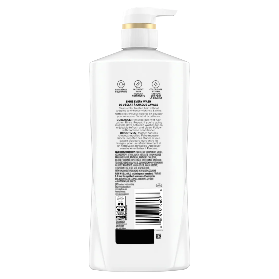 Pantene Radiant Color Shine 72 HR Hydration Shampoo - 27.7oz/4pk - Image 2