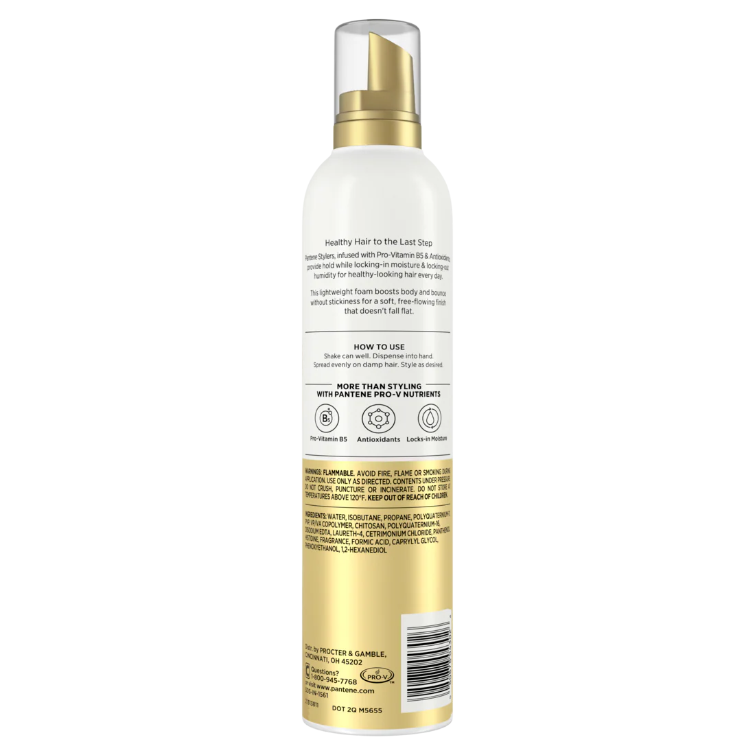 Pantene Volume And Body Mousse Pro-V Nutrient-Rich Formula For Fullness - 6.6oz/12pk - Image 2