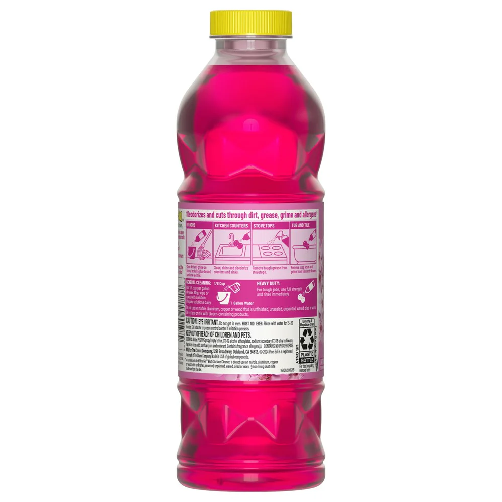 Pine Sol Cleaner Cherry Blossom Citric Acid Formula - 24oz/12pk - Image 2