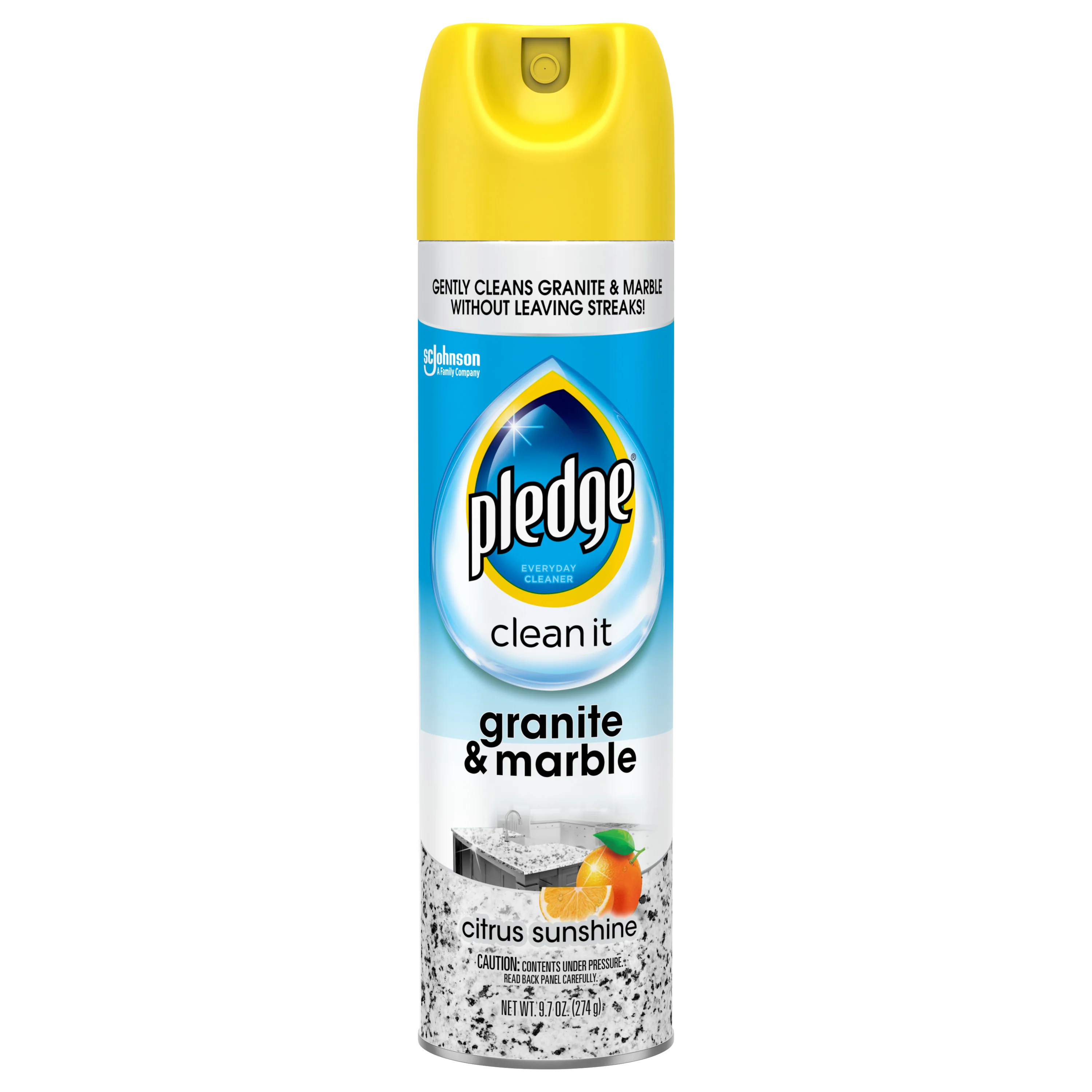 Pledge Clean Aersole Granite Cleaner & Polish - 9.7oz/6pk
