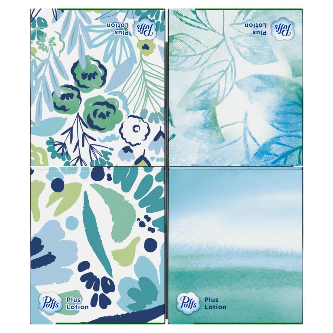 Puffs Plus Lotion Facial Tissue 4 Mega Cube Boxes 72 Tissues Per Box - 288ct/6pk - Image 2