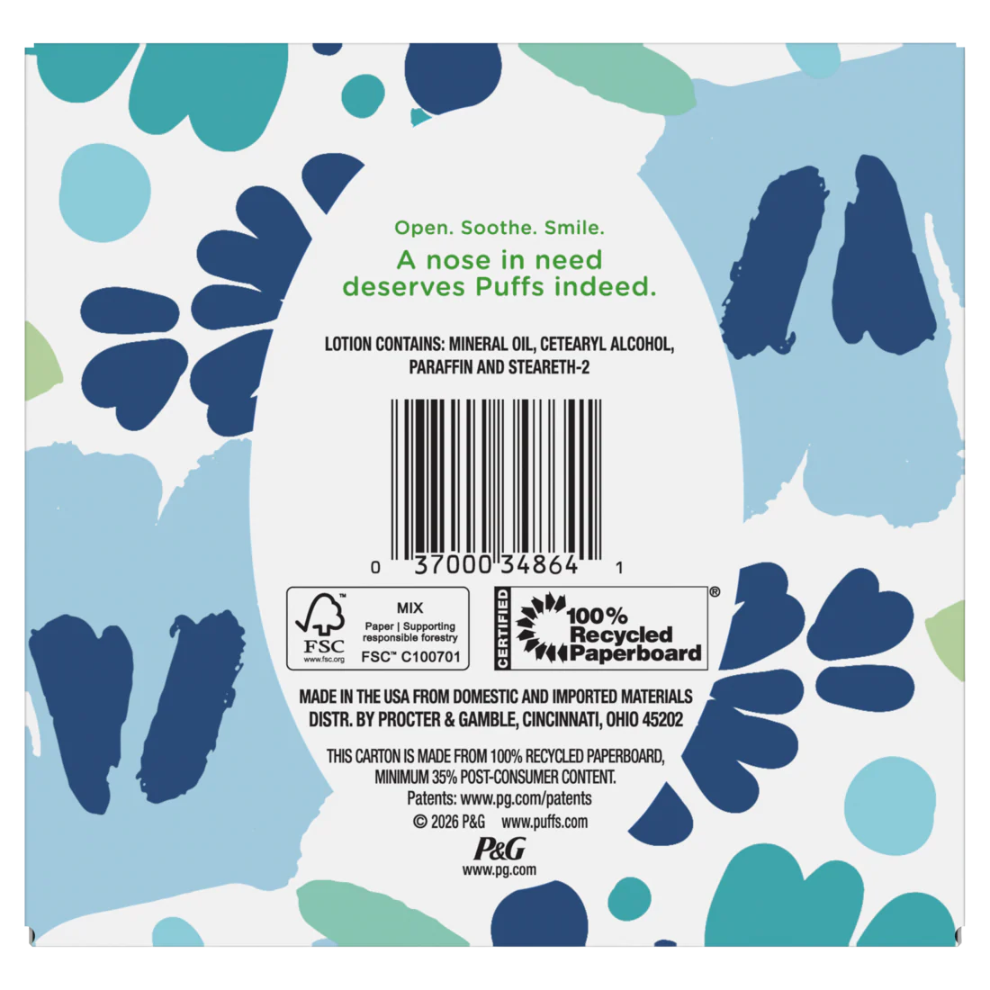 Puffs Plus Lotion Facial Tissue 1 Cube 56 Tissues Per Box - 56ct/24pk - Image 2