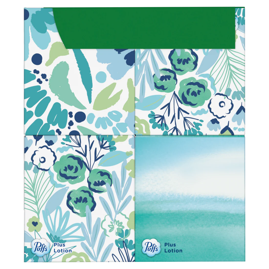 Puffs Plus Lotion Facial Tissues 4 Cube Boxes 56 Tissues Per Box - 224ct/6pk - Image 2