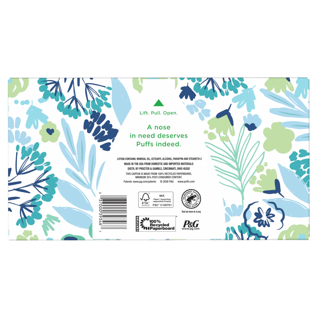 Puffs Plus Lotion Facial Tissue 1 Family Box 124 Tissues Per Box - 124ct/24pk - Image 2