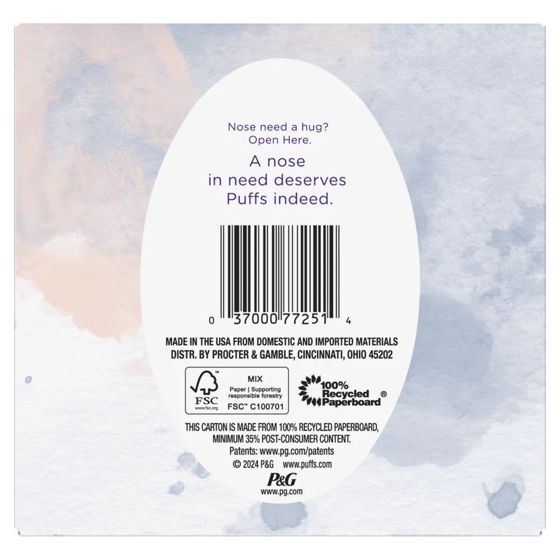 Puffs Ultra Soft Facial Tissues 1 Cube 48 Facial Tissues Per Box - 48ct/24pk - Image 2
