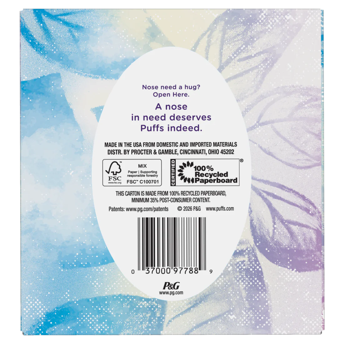 Puffs Ultra Soft Facial Tissues 1 Mega Cube Box 72 Facial Tissues Per Box - 72ct/18pk - Image 2