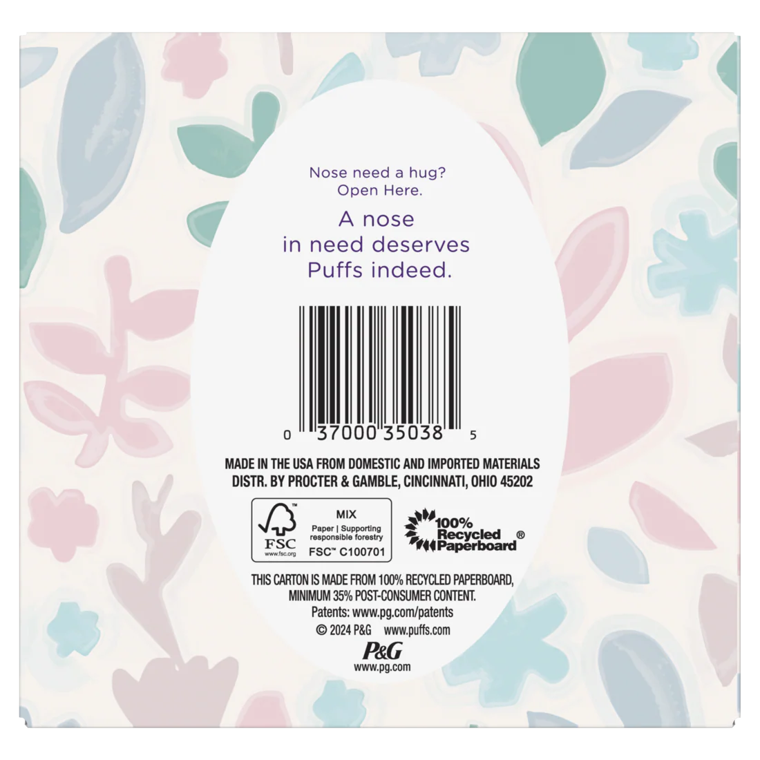 Puffs Ultra Soft Facial Tissues 1 Cube 56 Facial Tissues Per Box - 56ct/24pk - Image 2