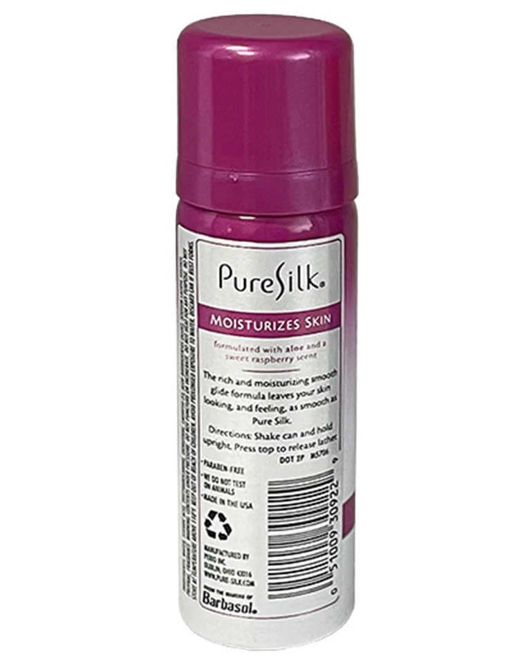 Pure Silk Shave Cream Travel Size Raspberry Mist 64g - 2.25oz/24pk - Image 2