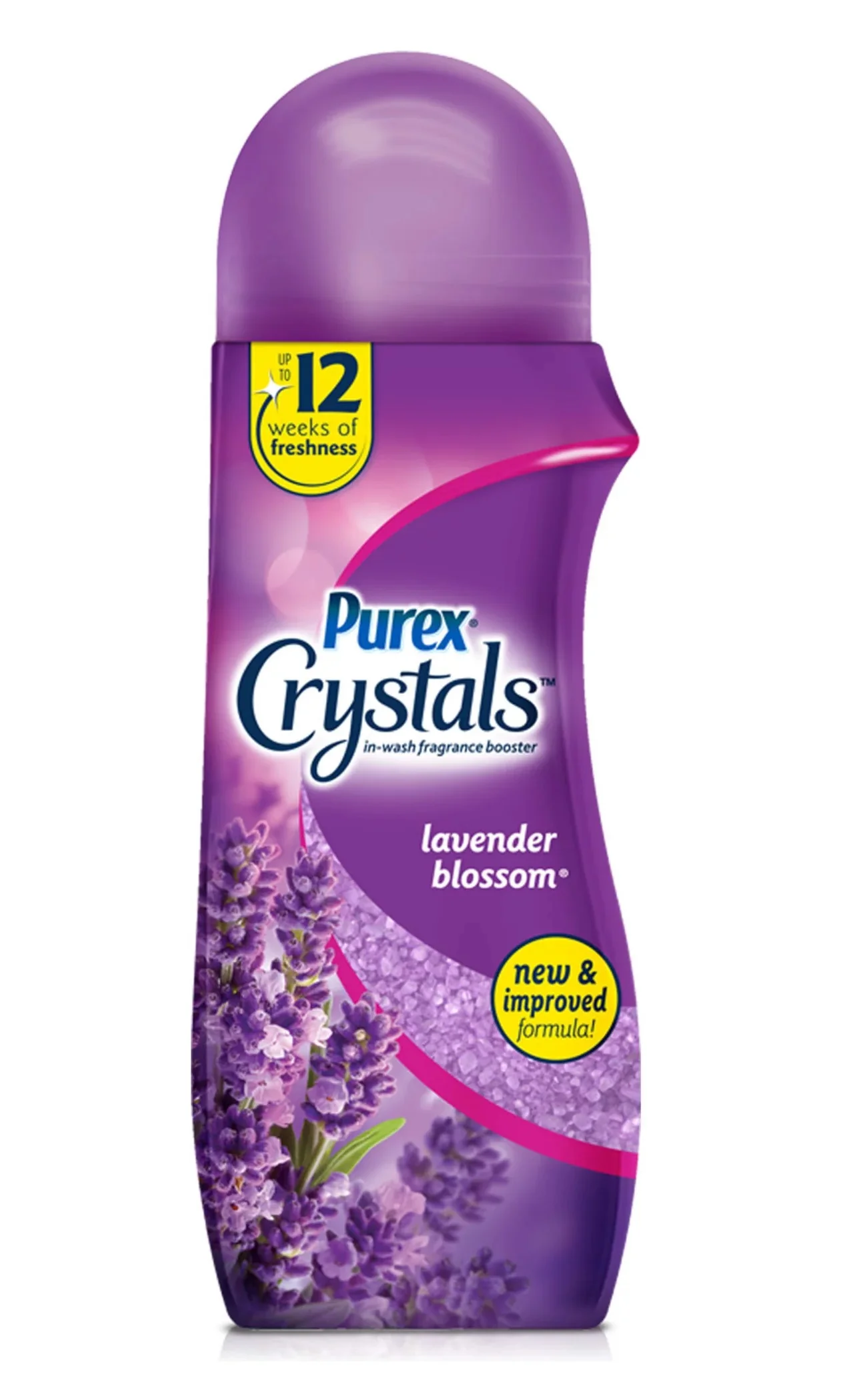 Purex Crystals In-Wash Fragrance and Scent Booster, Lavender Blossom Shaker - 21oz/4pk