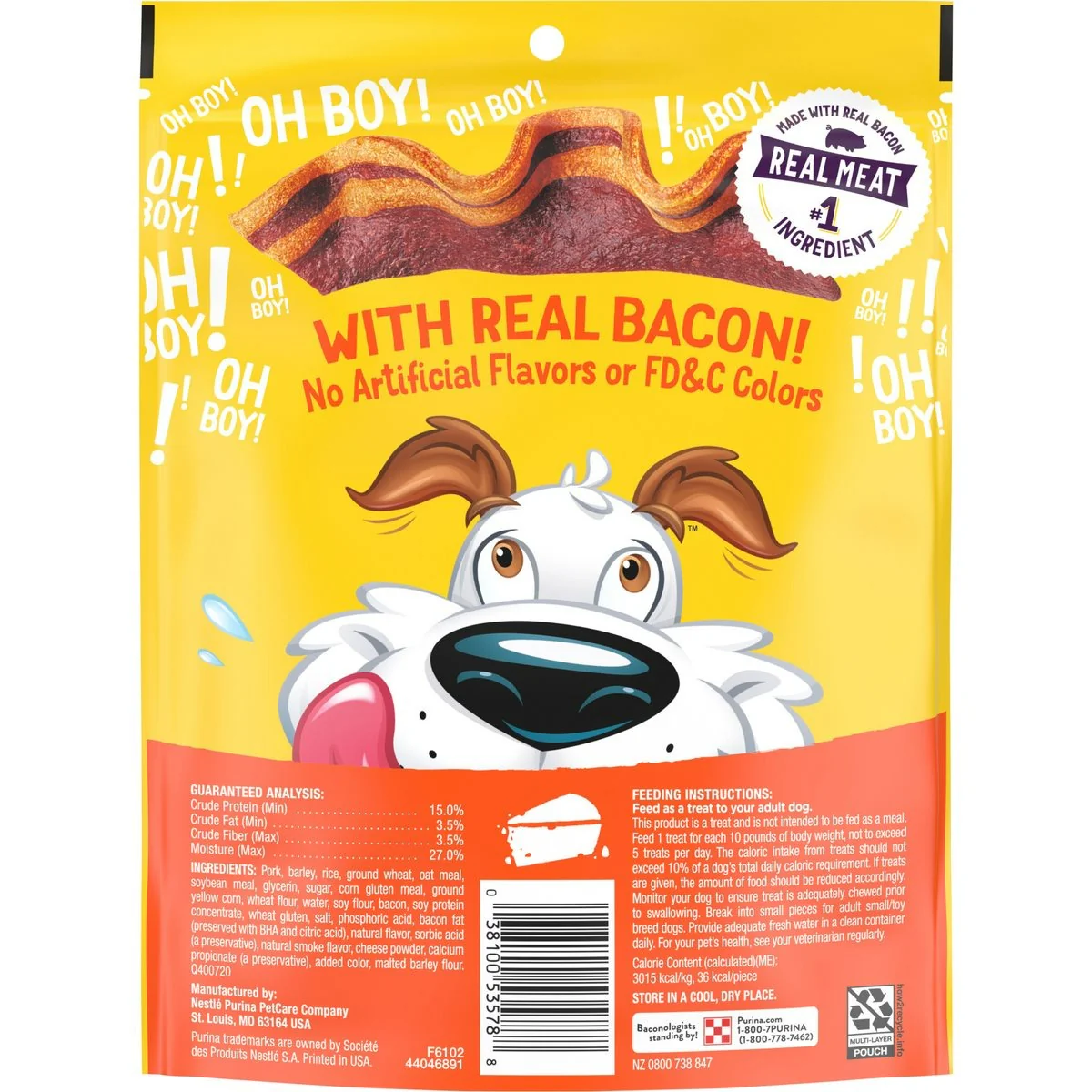 Purina Beggin Strips Dog Snacks Bacon & Cheese Flavors - 6oz/6pk - Image 2