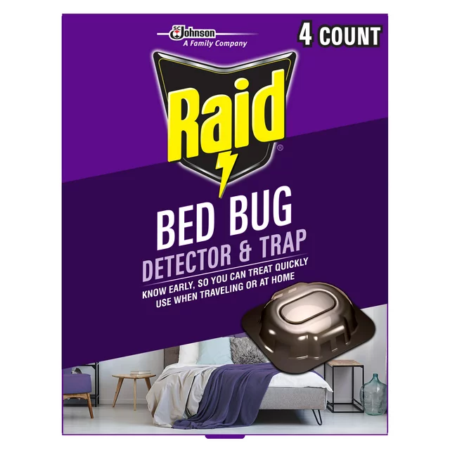 Raid Bed Bug Detector and Trap - 4ct/9pk
