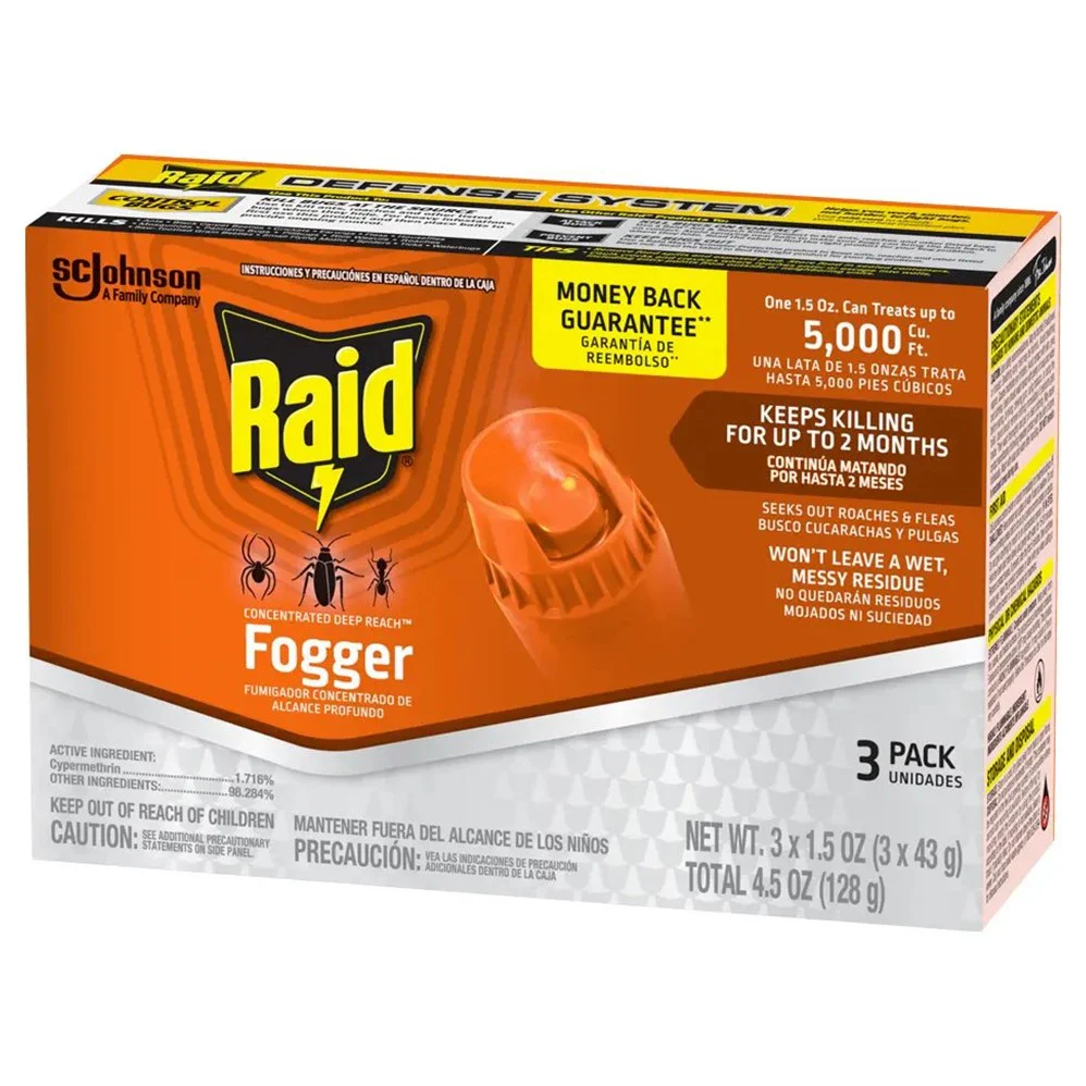Raid Concentrated Fogger - (3x1.5)oz/12pk